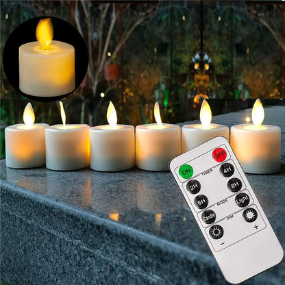 Warm Ambient LED Flameless Candle Set