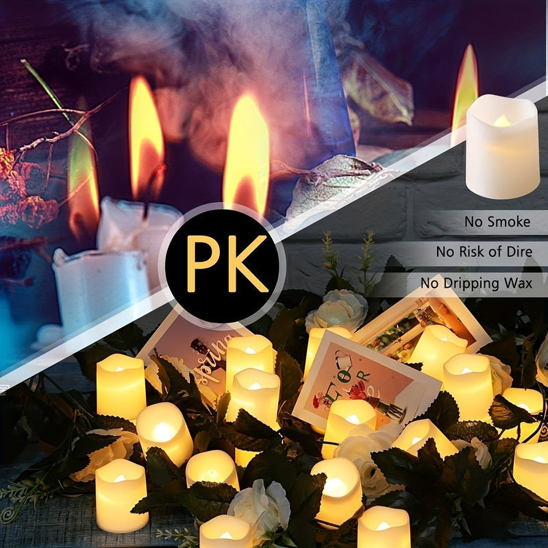 Realistic LED Candle Lights Warm White