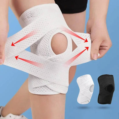 FlexGuard Knee Pads | with Support Compression Springs and Tension Strap - for Stability - Pain Relief and Protection Charly