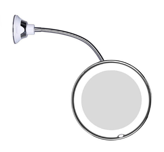 Bright LED Makeup Mirror with 10x Magnification - Cofik