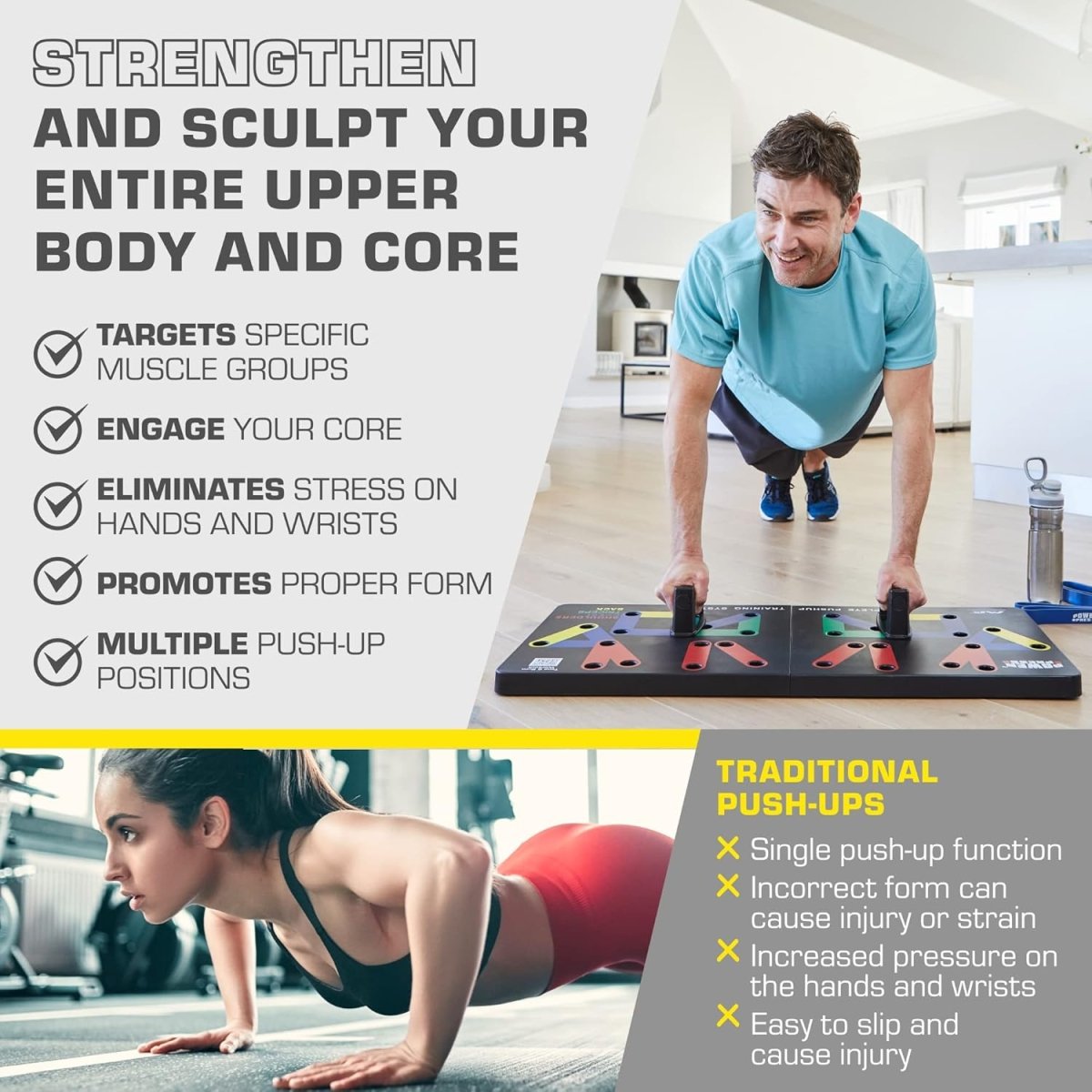 Portable Foldable Home Gym Board - Full Body Workout Trainer