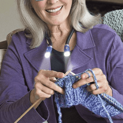 Adjustable LED Reading Light for Knitting and Crafts
