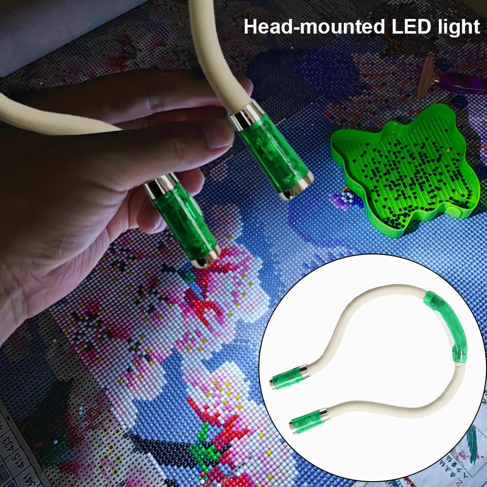 Adjustable LED Reading Light for Knitting and Crafts