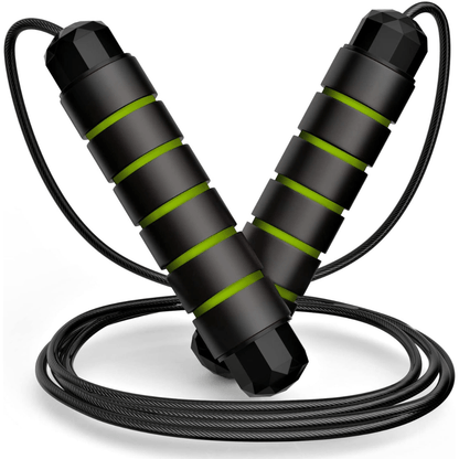 Premium Adjustable Fitness Jump Rope with Foam Grip