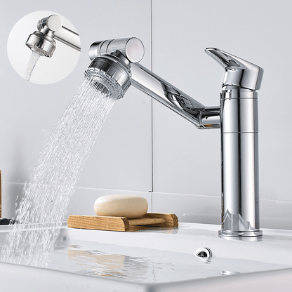 Flexible Kitchen Faucet with 360° Rotation and Spray