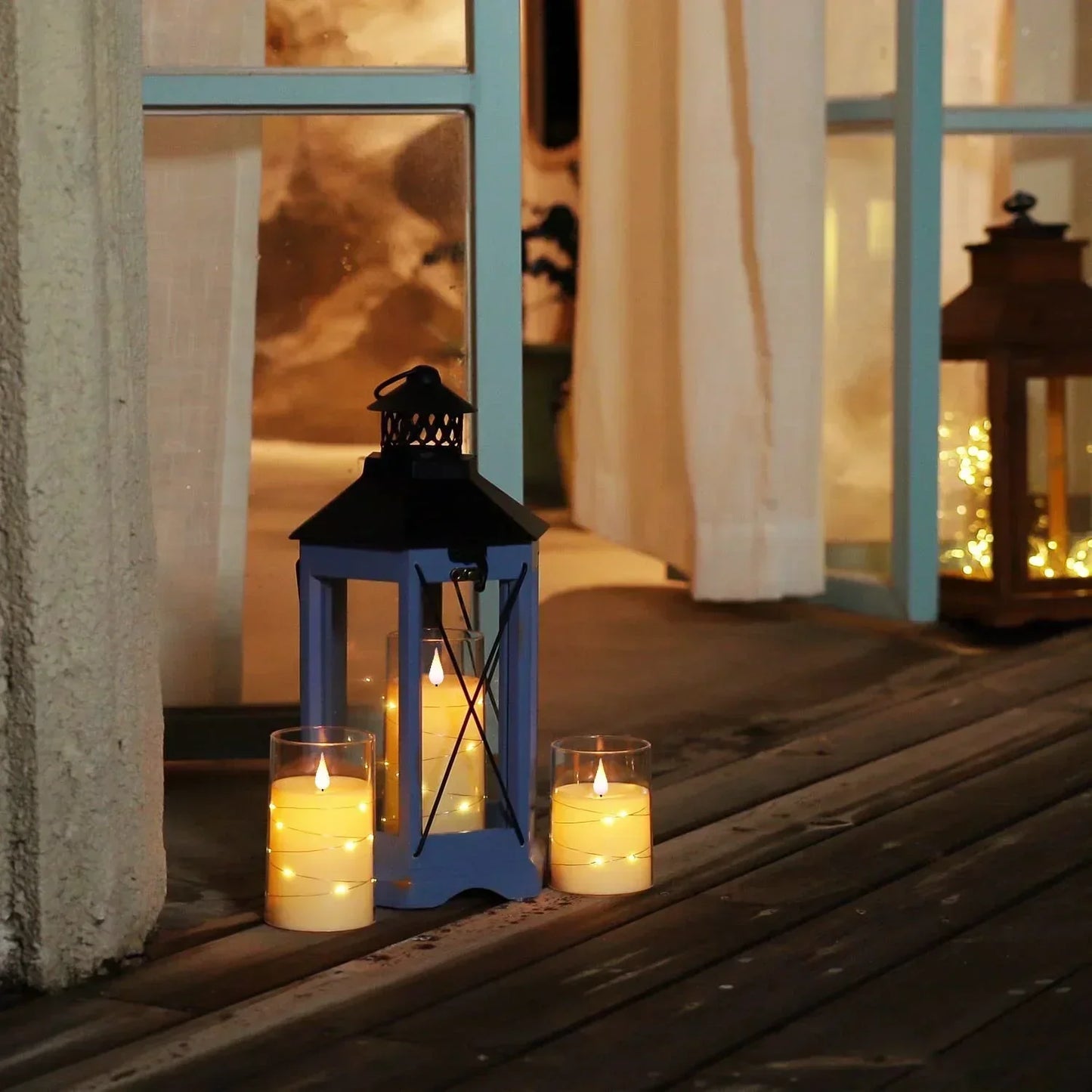 Warm White Battery Operated Candle Set
