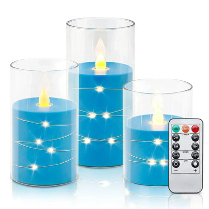 Warm White Battery Operated Candle Set