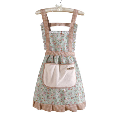 Pretty Floral Print Cooking Apron