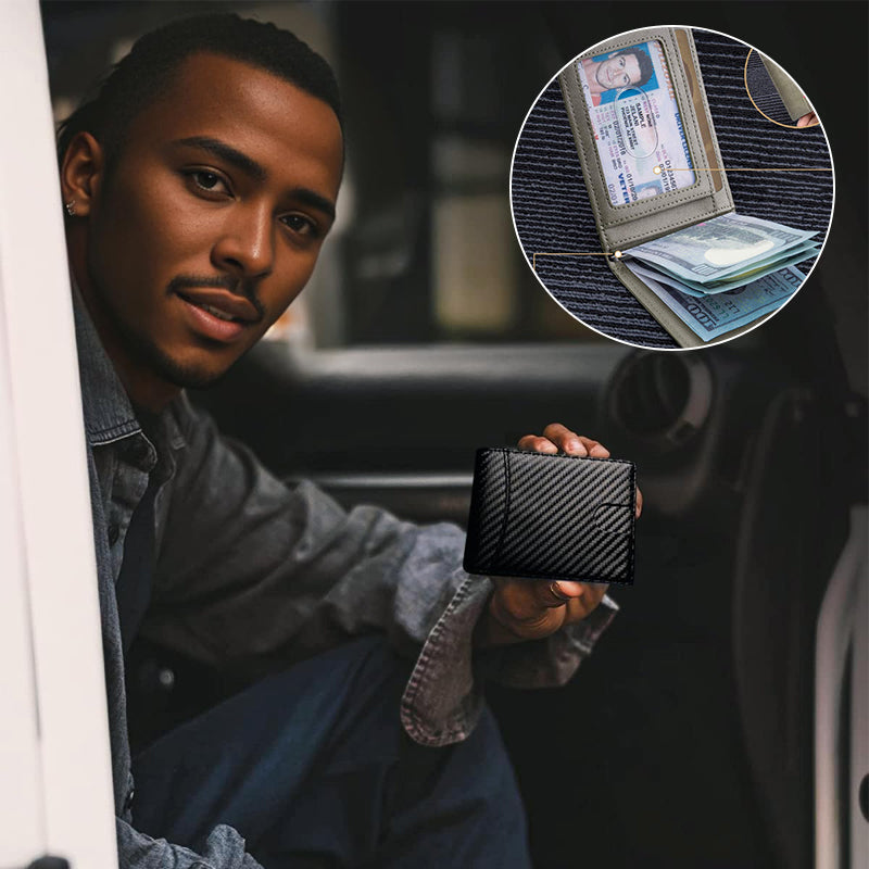 Authentic Leather RFID Blocking Wallet Card Holder