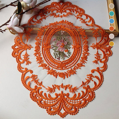 Delicate Floral Crochet Table Doily Set