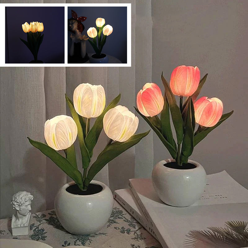 Slim Modern Flower Table Light