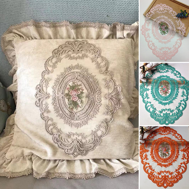 Delicate Floral Crochet Table Doily Set