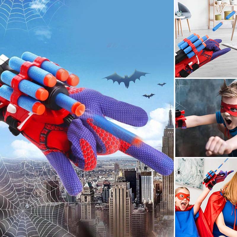 Cool Spiderman Web Blaster Toy with Glove Launcher