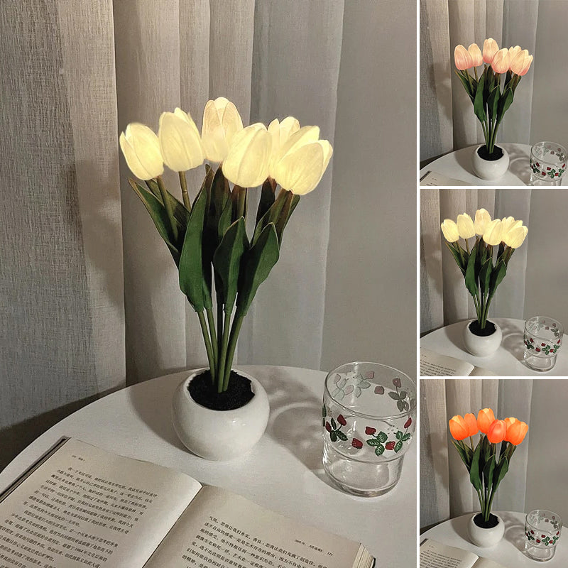 Slim Modern Flower Table Light