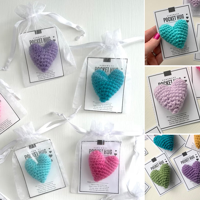 Cozy Handmade Crochet Heart Token