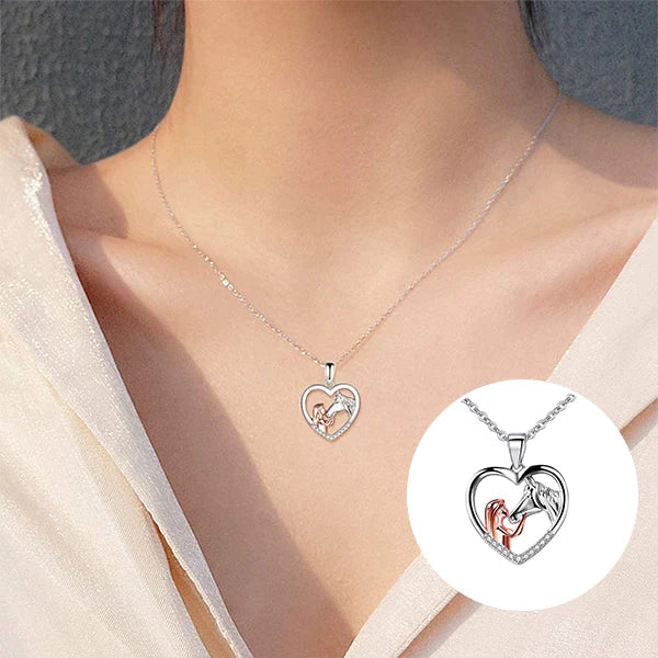 Pretty Horse Pendant Necklace Chain