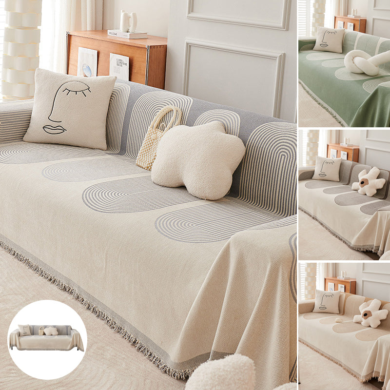 Plush Reversible Couch Slipcover