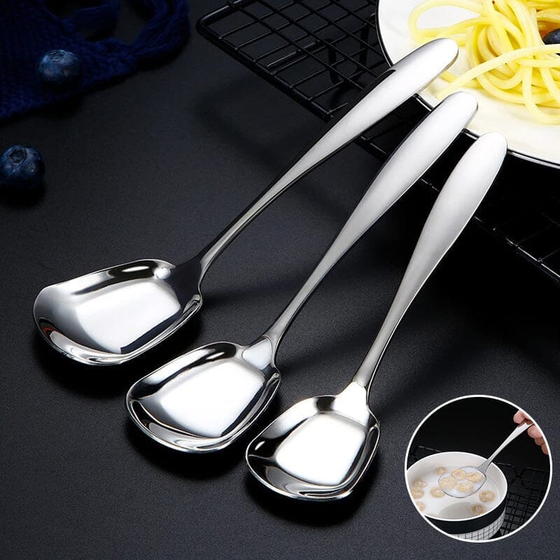 Stainless Steel Square Head Dinner Spoon - Cofik