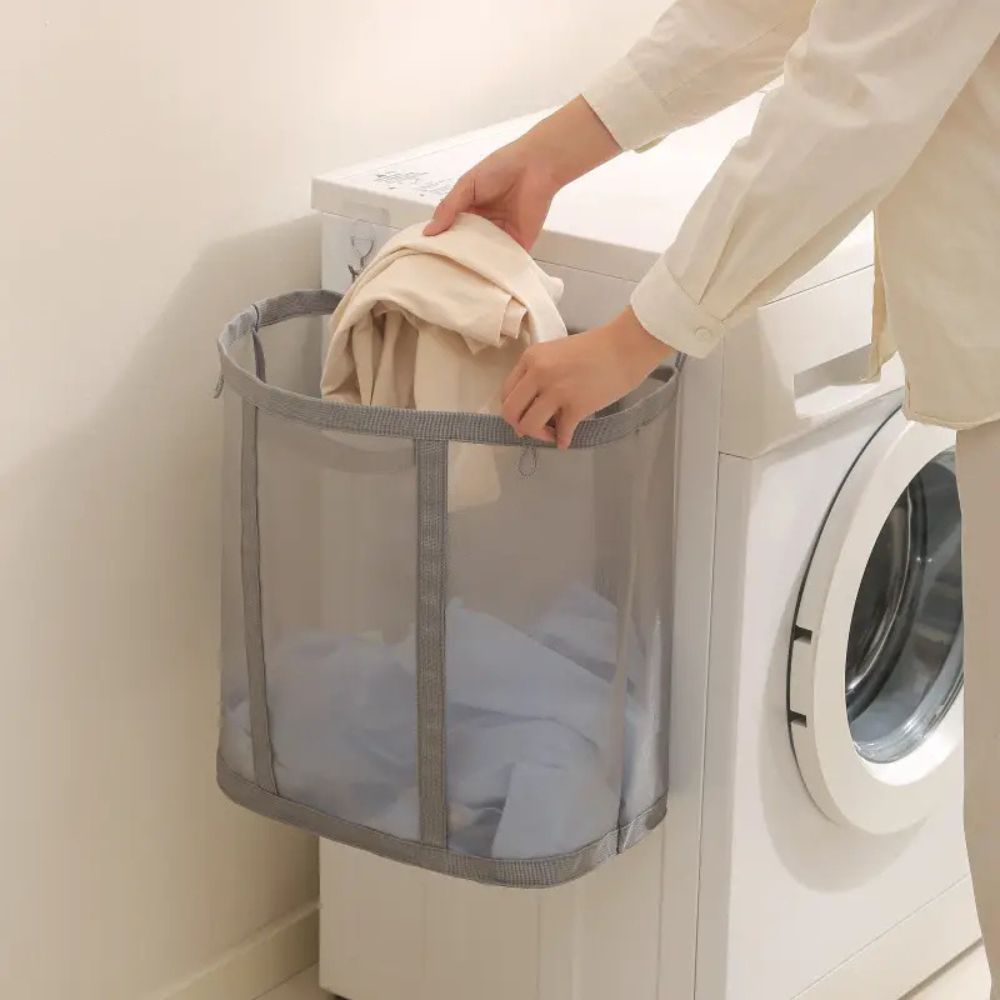 Foldable Mesh Laundry Basket