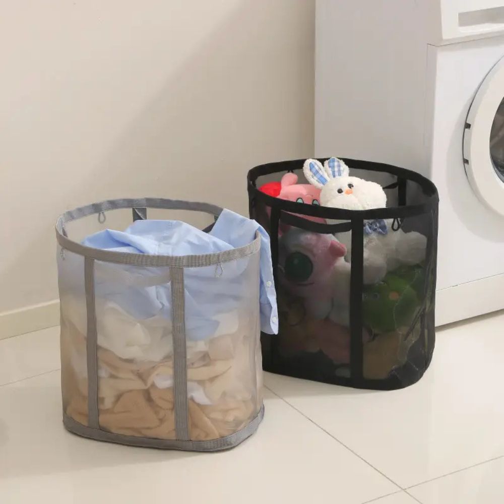 Foldable Mesh Laundry Basket