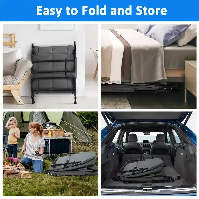 Portable Foldable Guest Bed with Storage