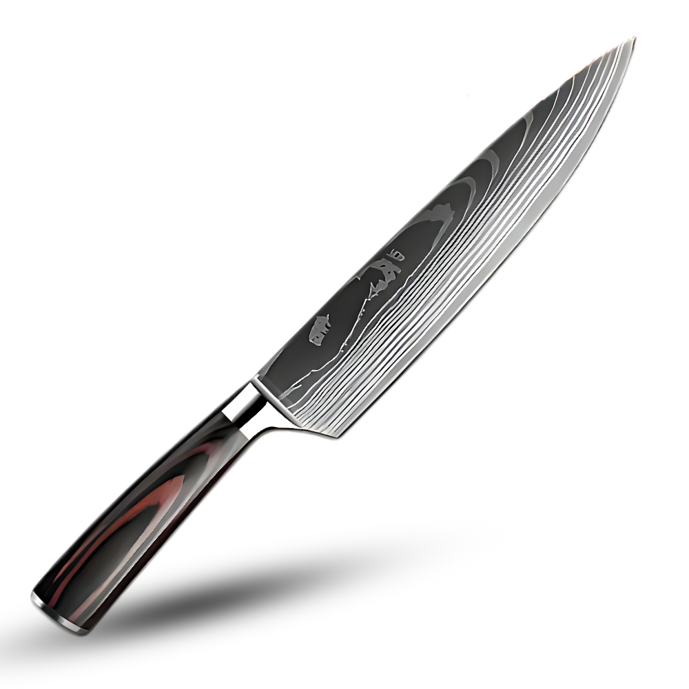 Asian Style Wood Handle Chef Knives