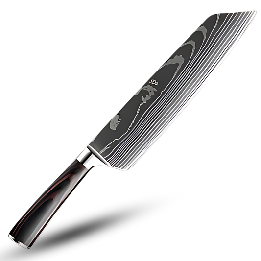 Asian Style Wood Handle Chef Knives - Cofik