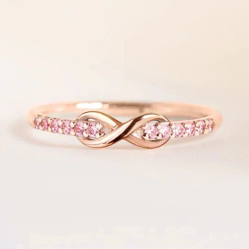 Timeless Infinity Diamond Engagement Ring