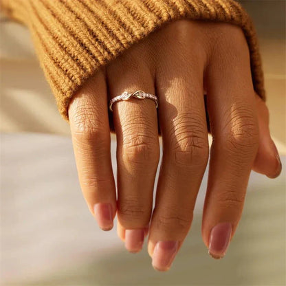 Timeless Infinity Diamond Engagement Ring