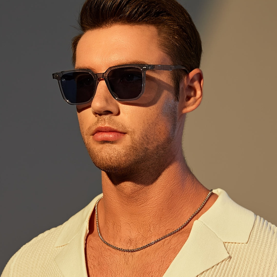 Men's Classic Square Shades - Slim and Trendy