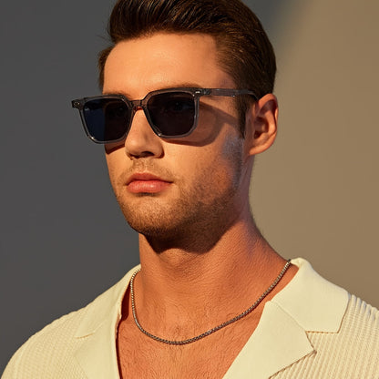 Men's Classic Square Shades - Slim and Trendy