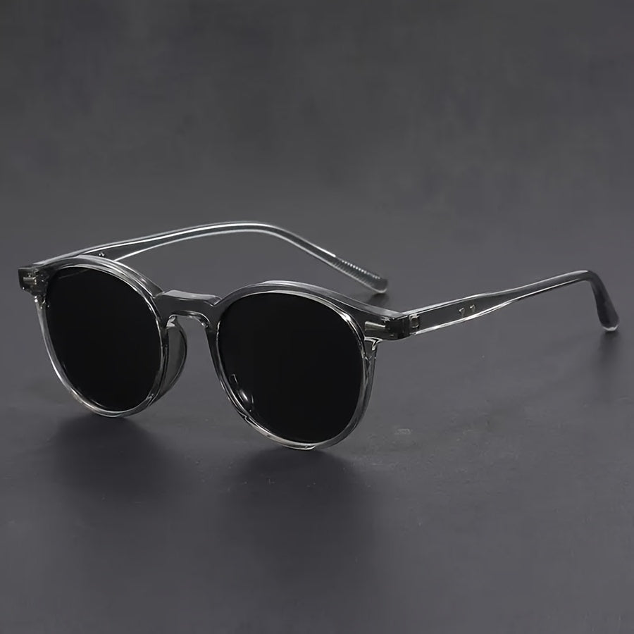 Classic Men's Round Sunglasses Tortoiseshell Frame - Cofik