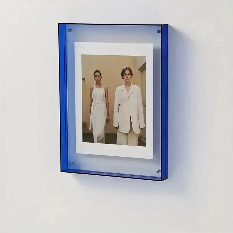 Glowing Acrylic Picture Frame Modern Desk Holder