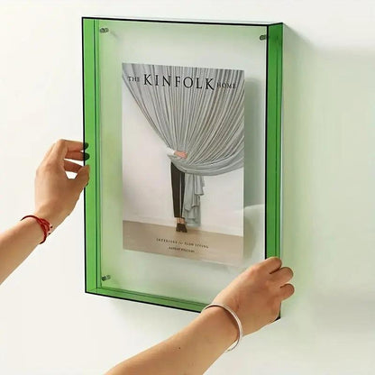 Glowing Acrylic Picture Frame Modern Desk Holder