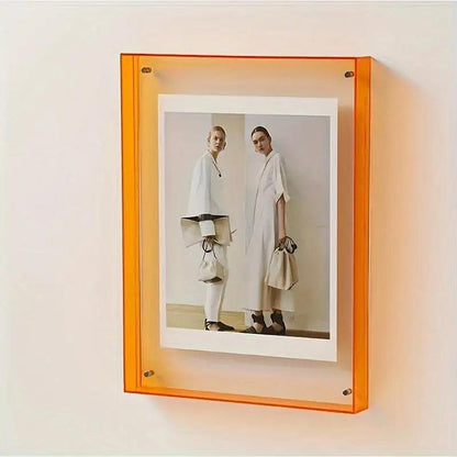 Glowing Acrylic Picture Frame Modern Desk Holder