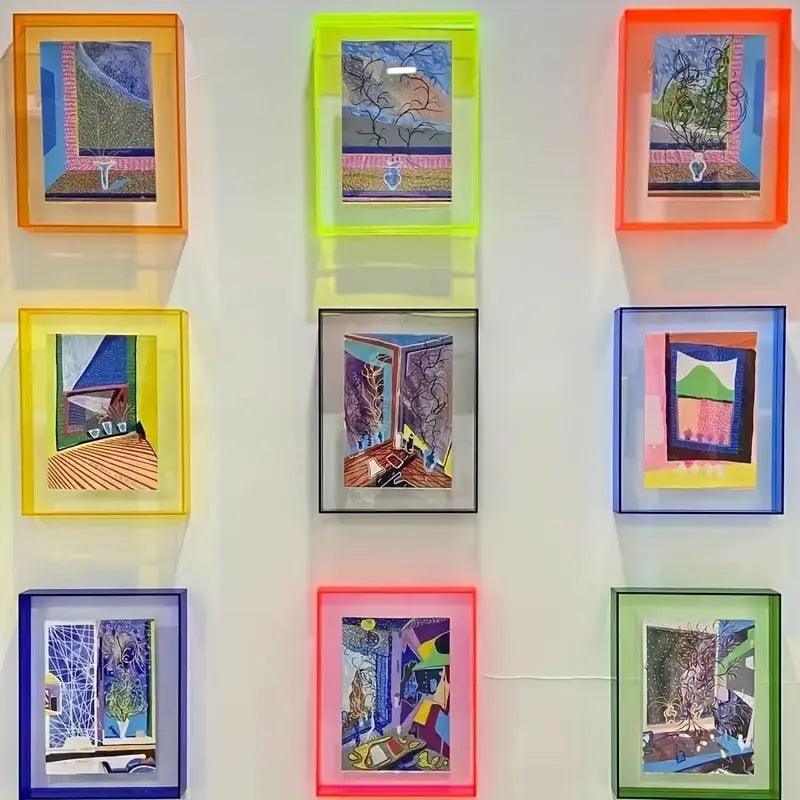 Glowing Acrylic Picture Frame Modern Desk Holder - Cofik