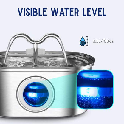 Pet Water Fountain - Silent, Clean and BPA Free 2L