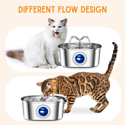 Pet Water Fountain - Silent, Clean and BPA Free 2L