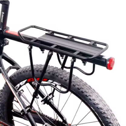 Fast-Release Metal Bicycle Rear Carrier with Reflector Plate