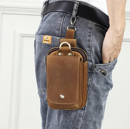 Full Grain Leather Pouch for Men - Image 1