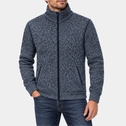 Full-Zip Lined Cardigan