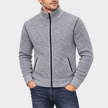 Full-Zip Lined Cardigan