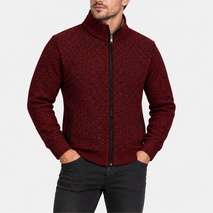 Full-Zip Lined Cardigan