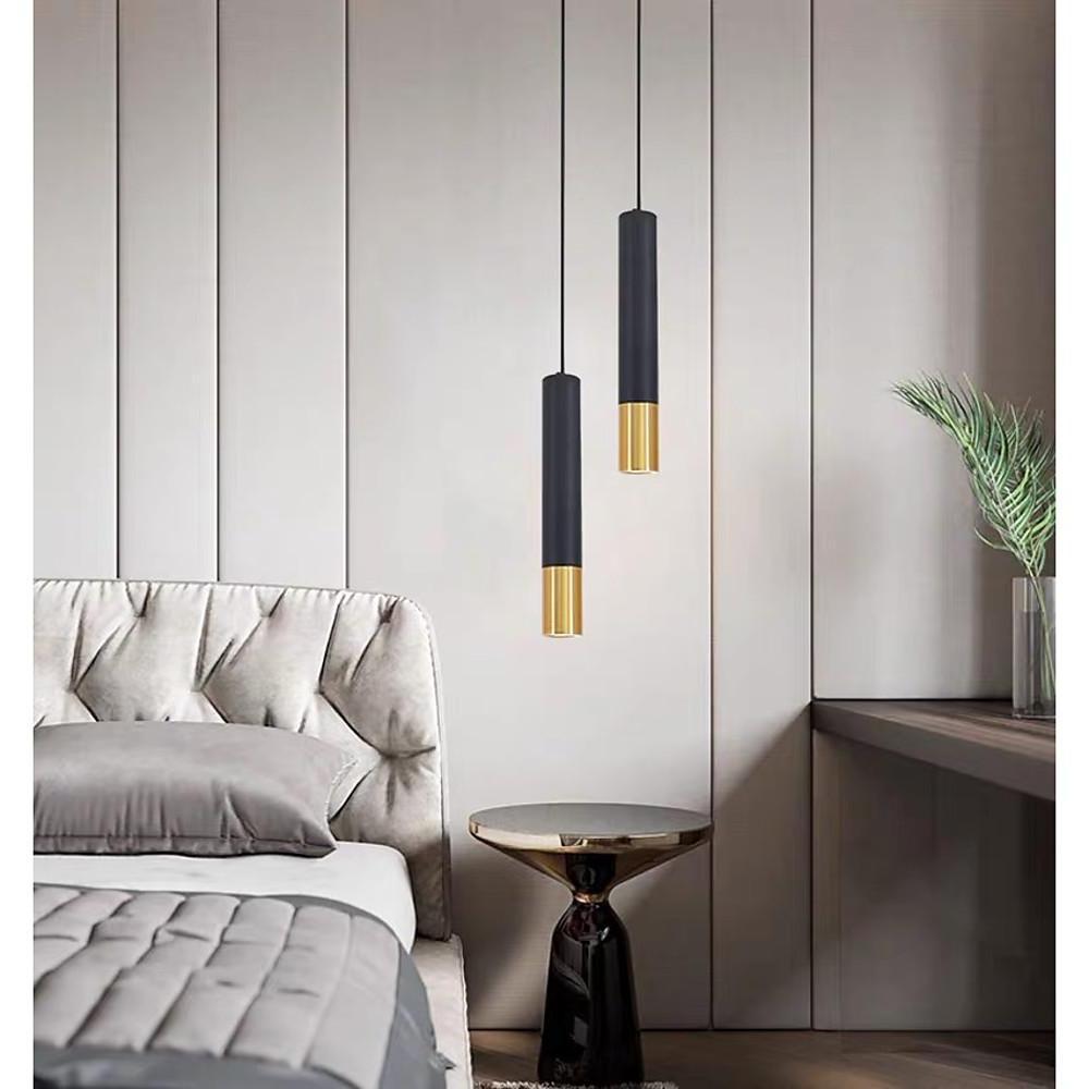 Sleek Gold Metal LED Pendant Island Light Fixture