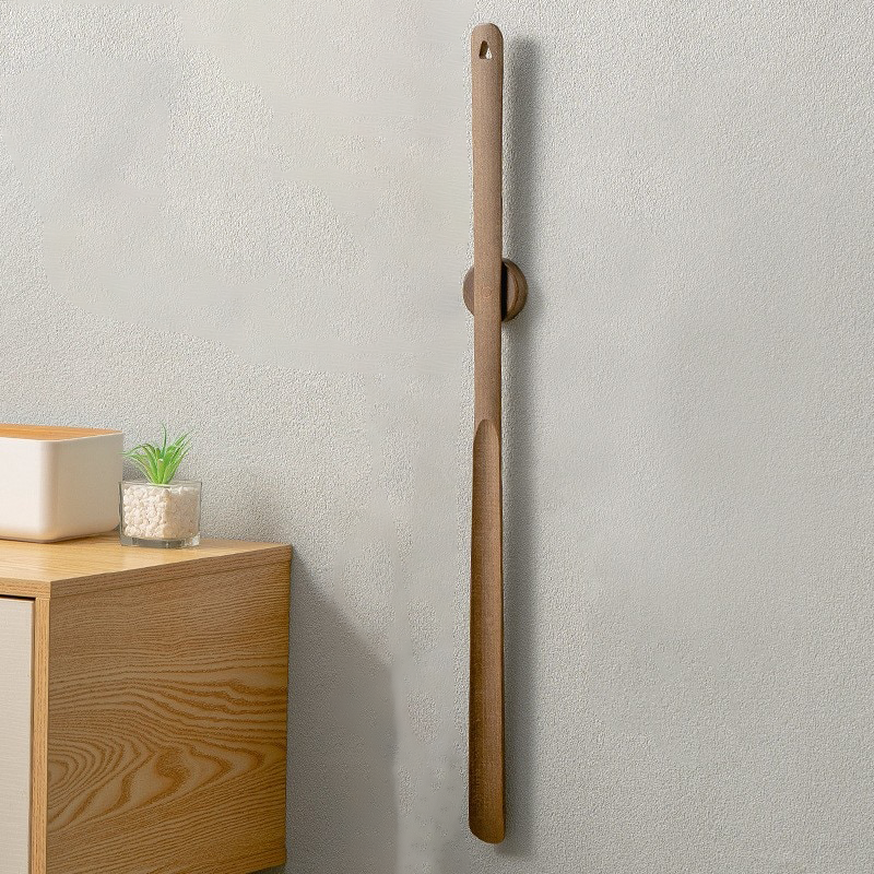 Ergonomic Wooden Handle Magnetic Shoe Horn - Cofik