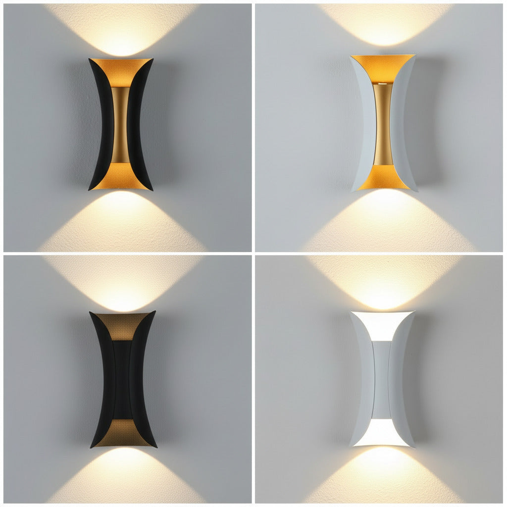 Slim LED Wall Light - Contemporary Remote Control Sconce