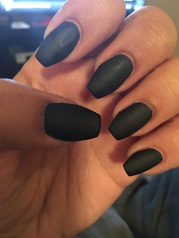 Dark Glossy Black Nail Polish