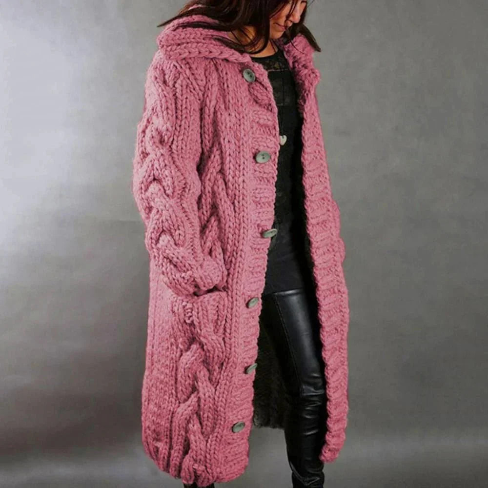 Gallanto - Cozy Knit Coat for Women