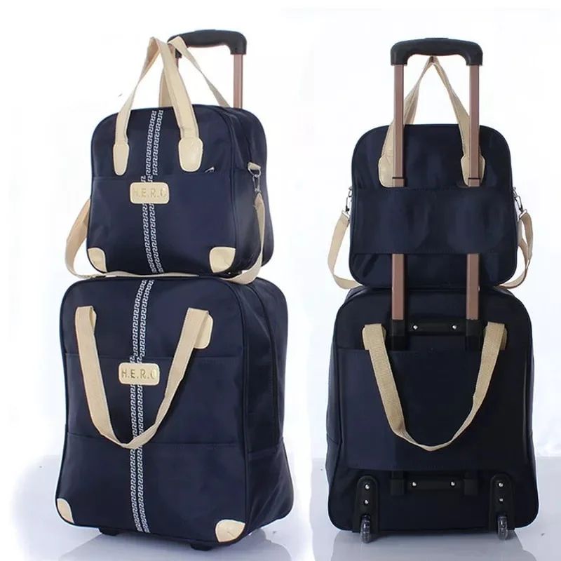 2 in 1 Wheeled Travel Trolley Luggage Bag