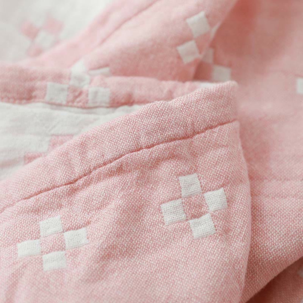 Soft Grey Patterned Throw Blanket